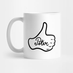 Men name Peter Mug